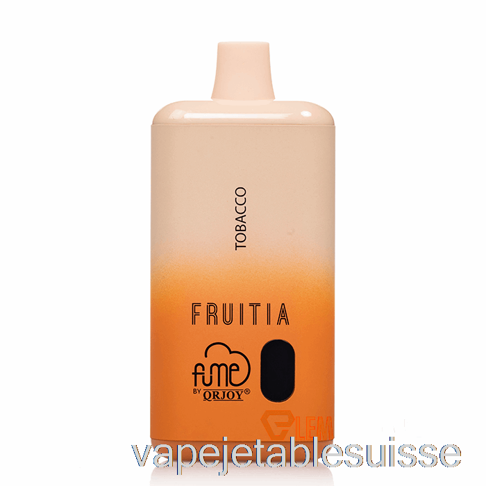 Vape Suisse Fruitia X Fume 8000 Tabac Jetable